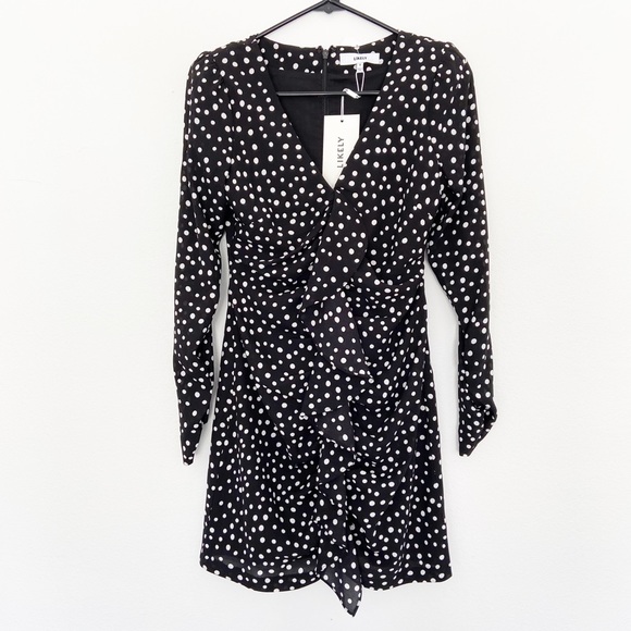 LIKELY Corinne Polka Dot Dress Black Size 0 - Picture 5 of 14